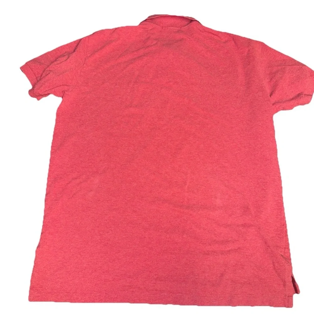 Polo Ralph Lauren Polo Shirt Mens L Red/Pink Heather 100% Cotton Short‎ Sleeve